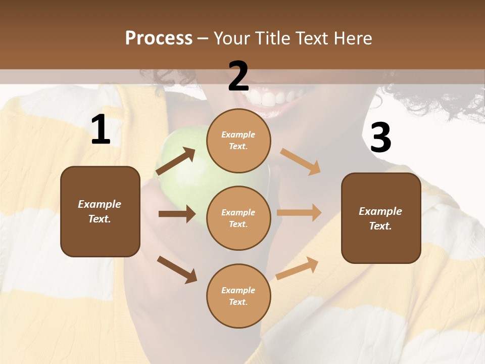 Cheerful Beautiful Teenager PowerPoint Template