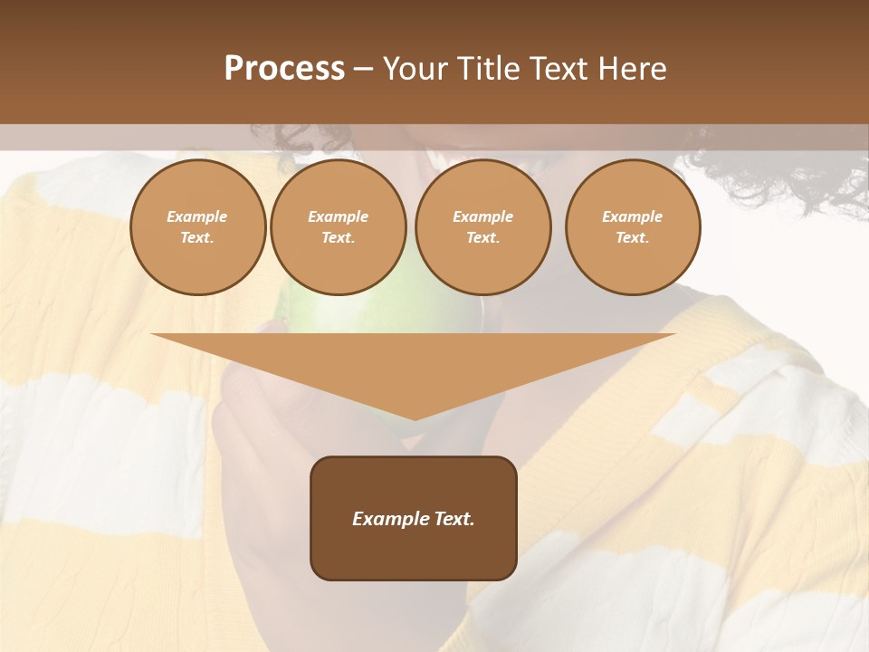 Cheerful Beautiful Teenager PowerPoint Template