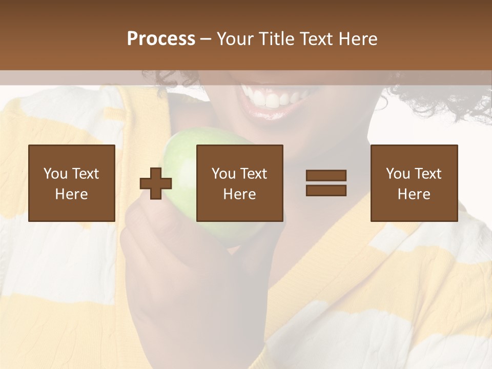 Cheerful Beautiful Teenager PowerPoint Template