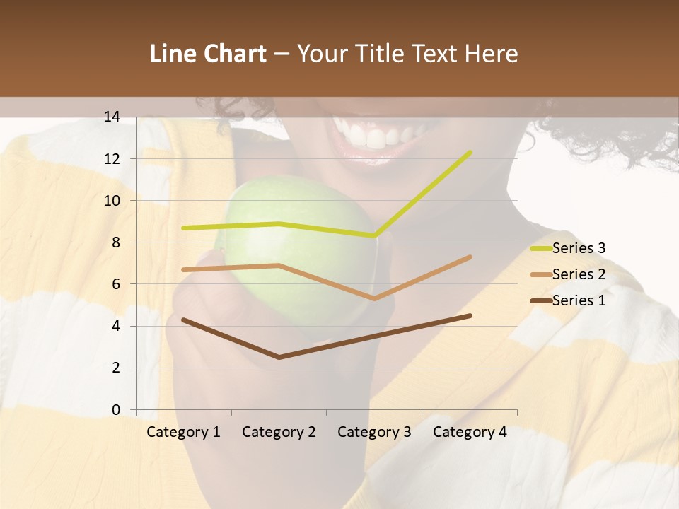 Cheerful Beautiful Teenager PowerPoint Template