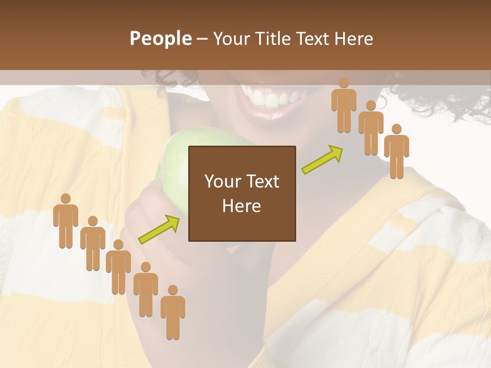 Cheerful Beautiful Teenager PowerPoint Template