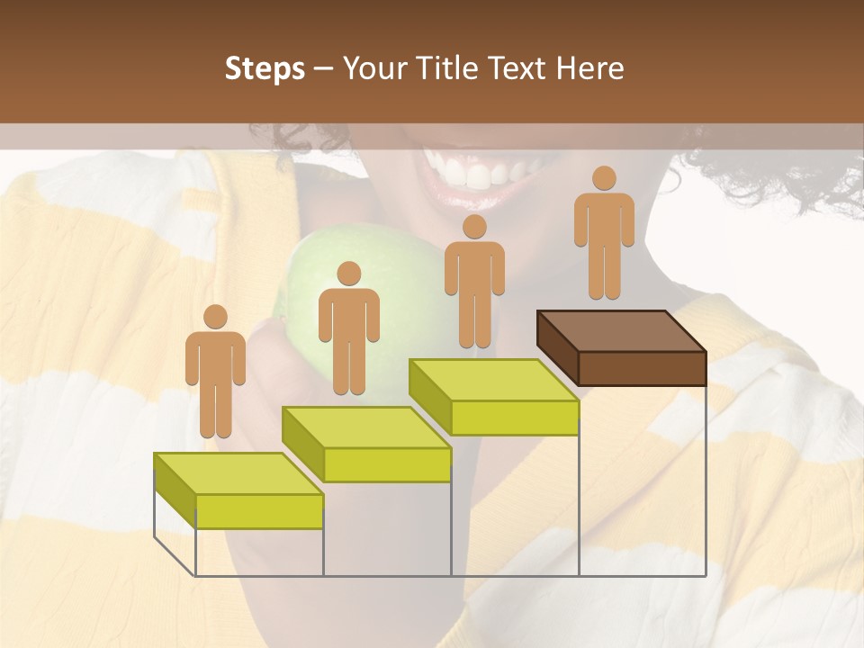 Cheerful Beautiful Teenager PowerPoint Template