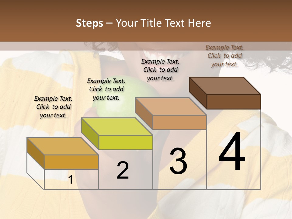 Cheerful Beautiful Teenager PowerPoint Template