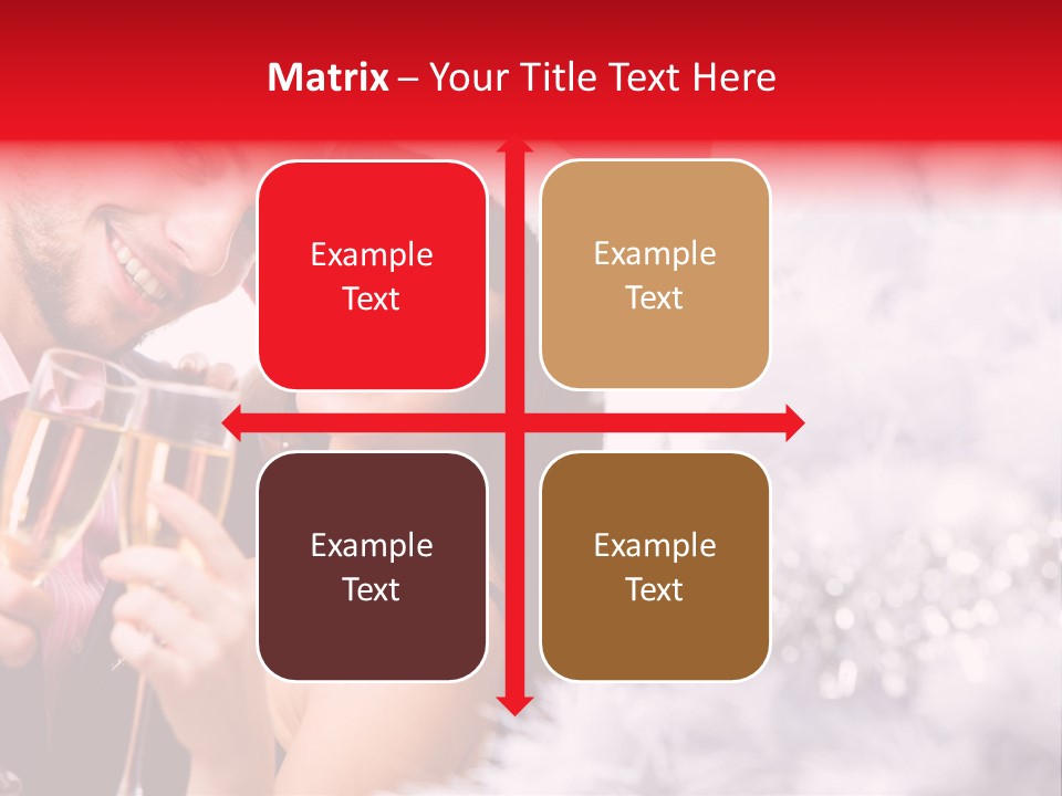 Christmas Sparkling Wife PowerPoint Template