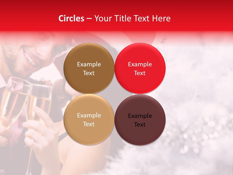Christmas Sparkling Wife PowerPoint Template