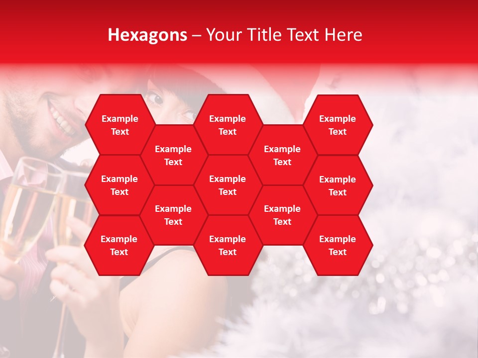 Christmas Sparkling Wife PowerPoint Template