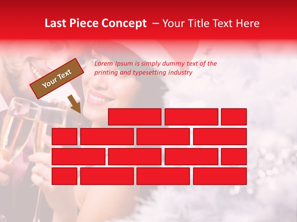 Christmas Sparkling Wife PowerPoint Template