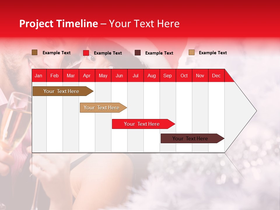 Christmas Sparkling Wife PowerPoint Template