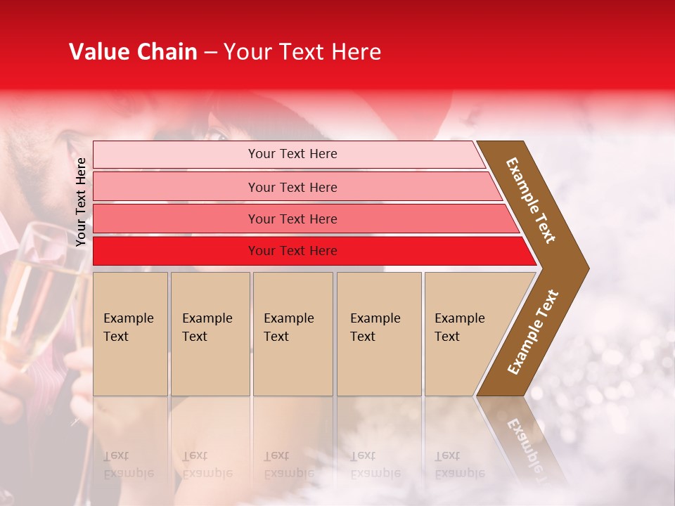 Christmas Sparkling Wife PowerPoint Template