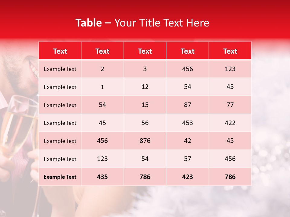 Christmas Sparkling Wife PowerPoint Template