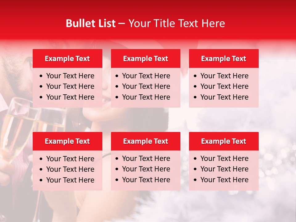 Christmas Sparkling Wife PowerPoint Template