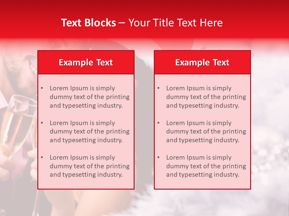 Christmas Sparkling Wife PowerPoint Template