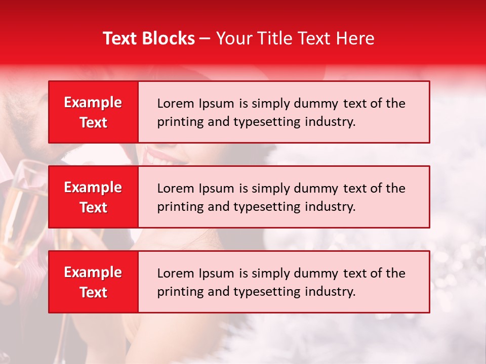 Christmas Sparkling Wife PowerPoint Template