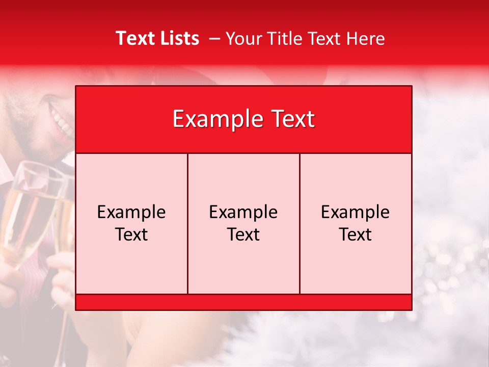 Christmas Sparkling Wife PowerPoint Template
