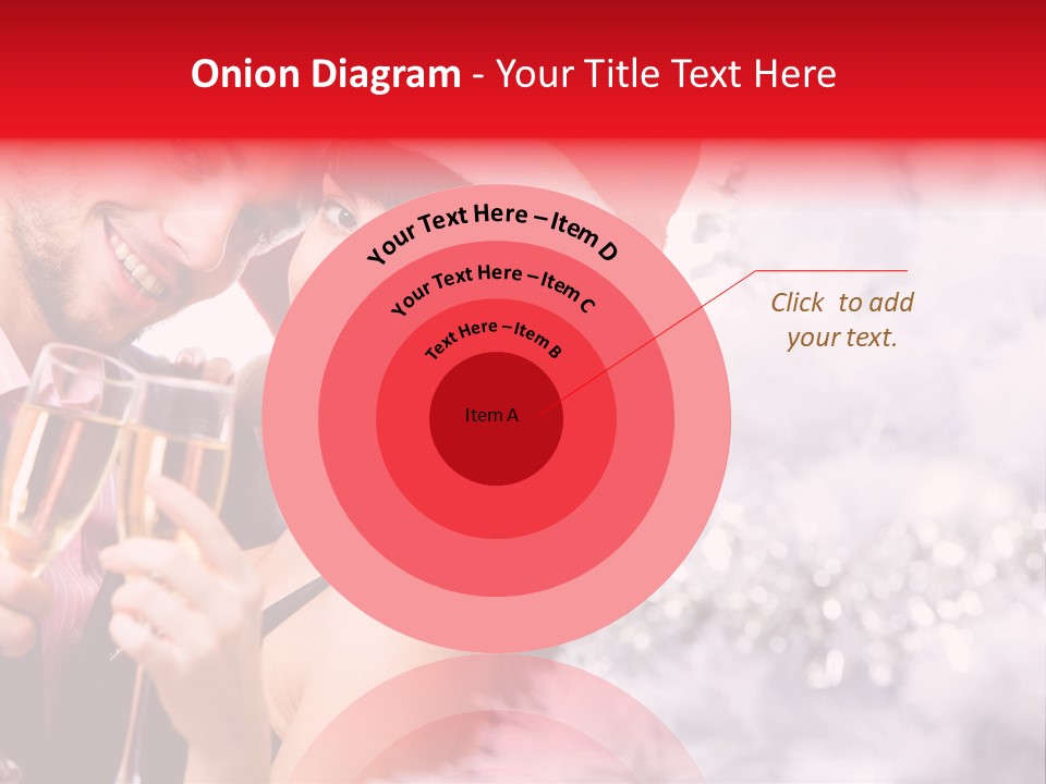 Christmas Sparkling Wife PowerPoint Template