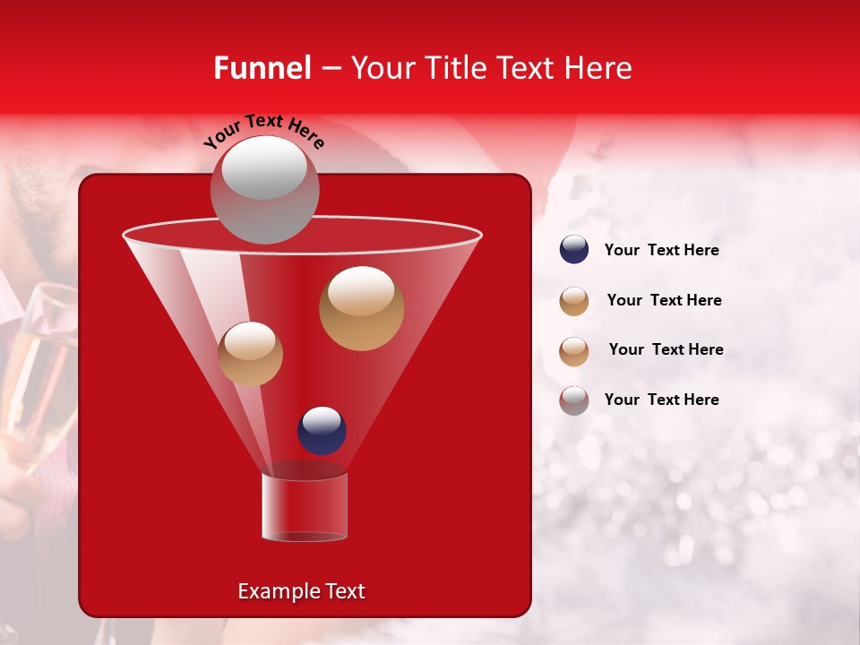 Christmas Sparkling Wife PowerPoint Template