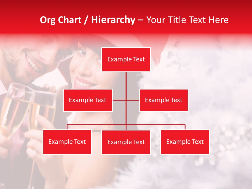 Christmas Sparkling Wife PowerPoint Template