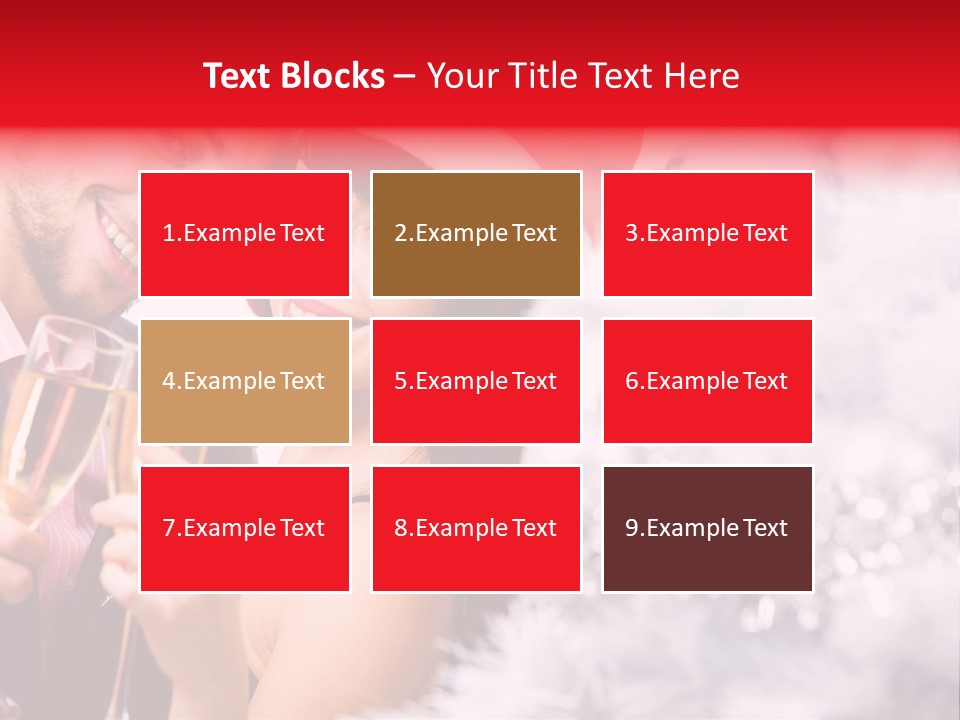 Christmas Sparkling Wife PowerPoint Template