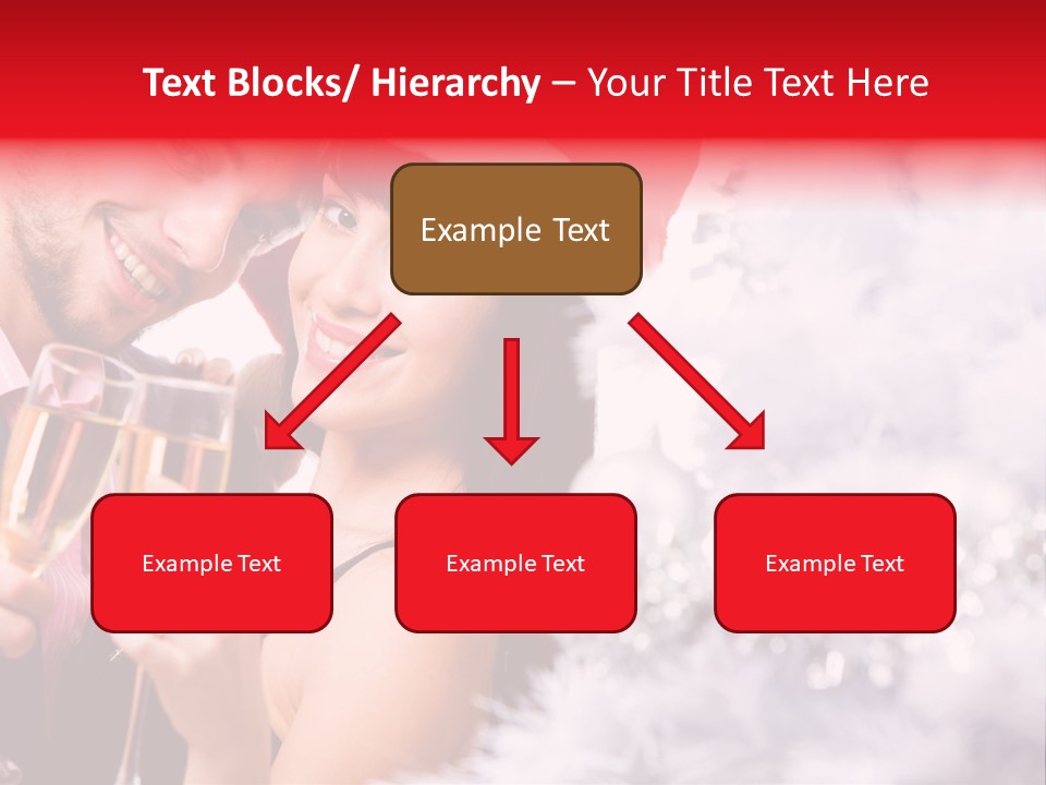 Christmas Sparkling Wife PowerPoint Template