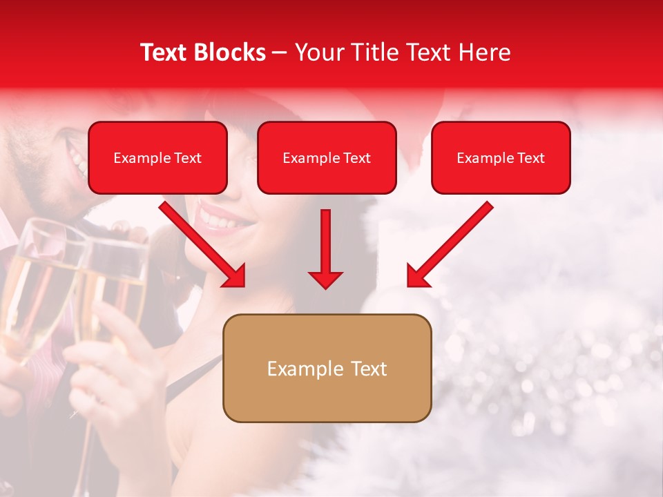 Christmas Sparkling Wife PowerPoint Template