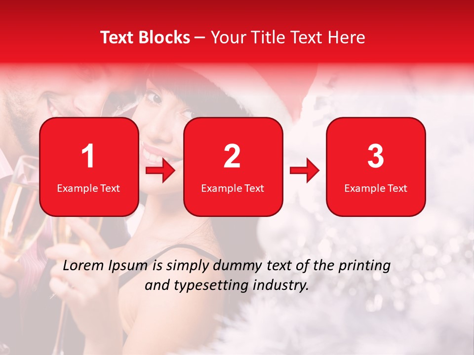 Christmas Sparkling Wife PowerPoint Template