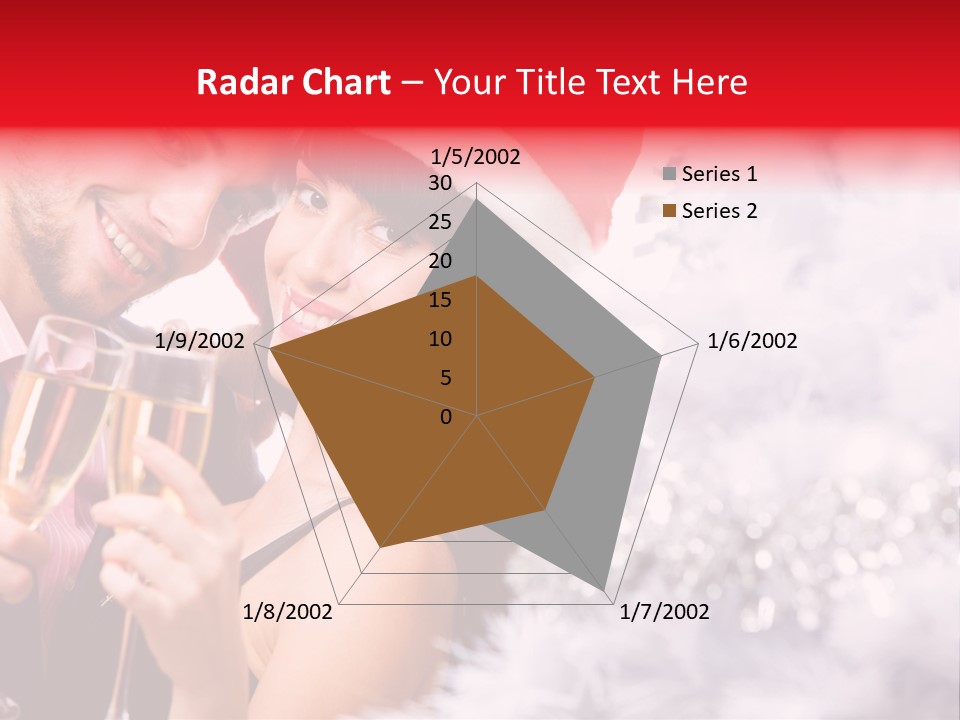 Christmas Sparkling Wife PowerPoint Template