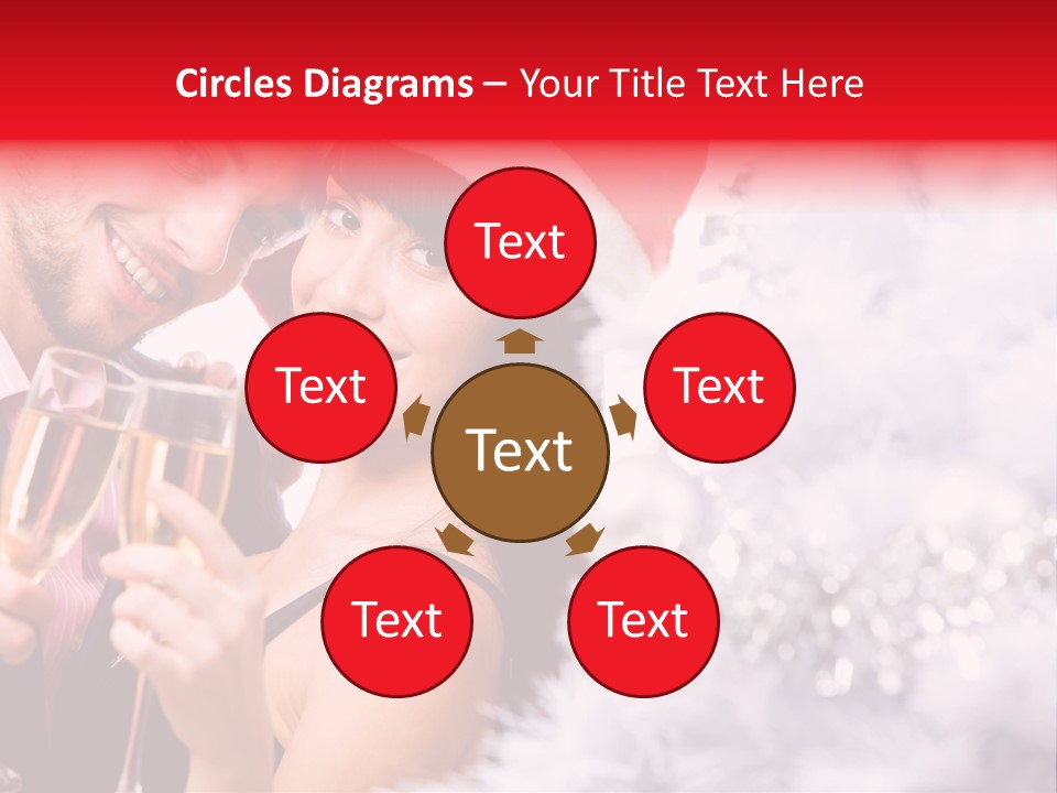 Christmas Sparkling Wife PowerPoint Template