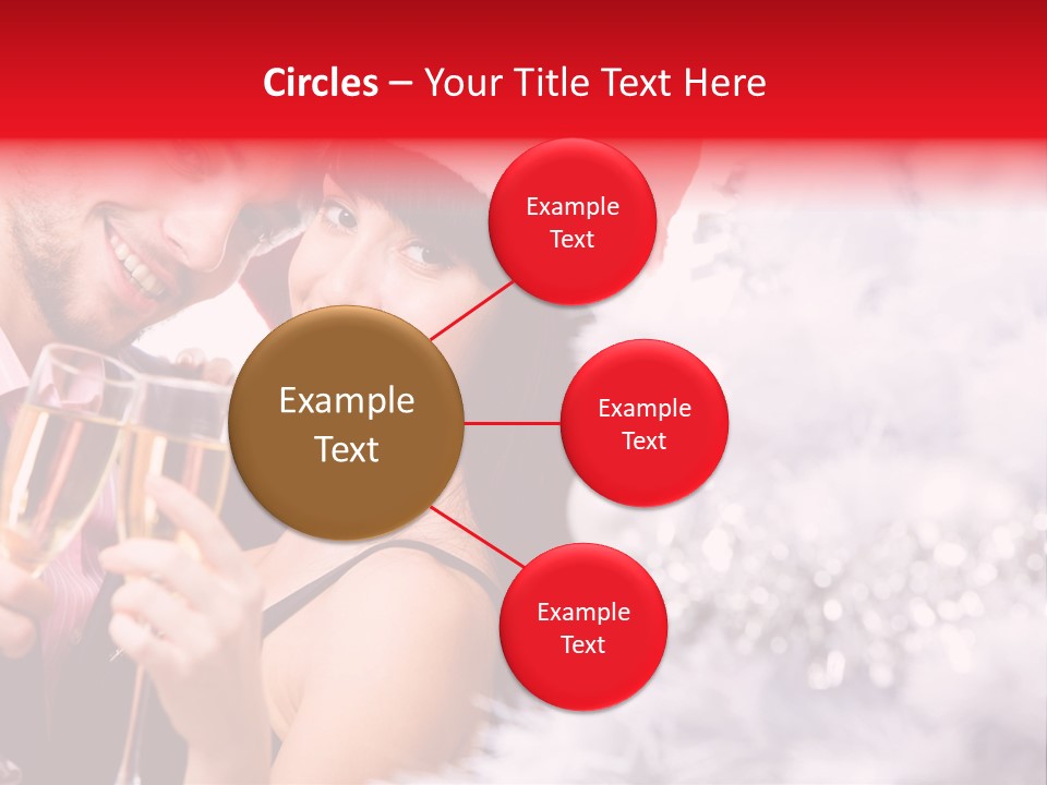 Christmas Sparkling Wife PowerPoint Template