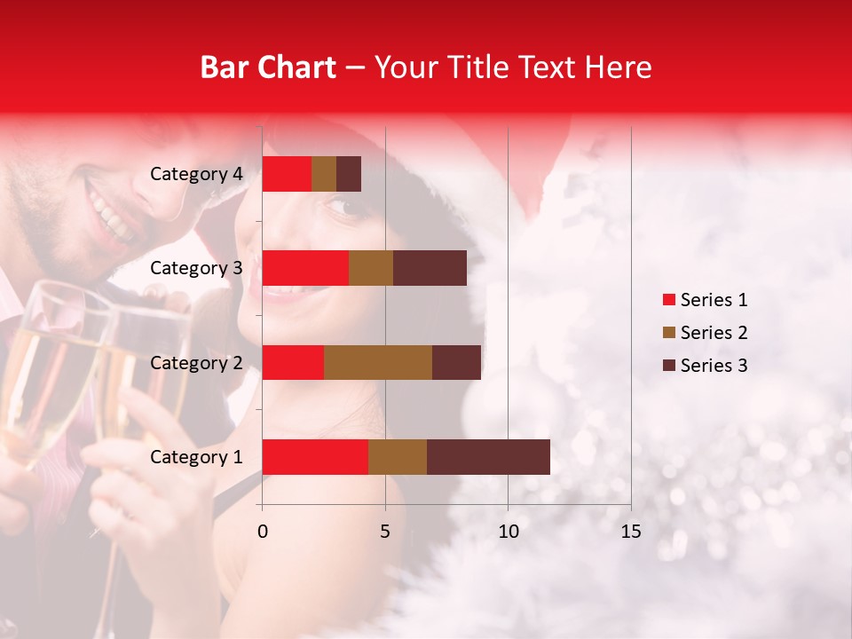 Christmas Sparkling Wife PowerPoint Template