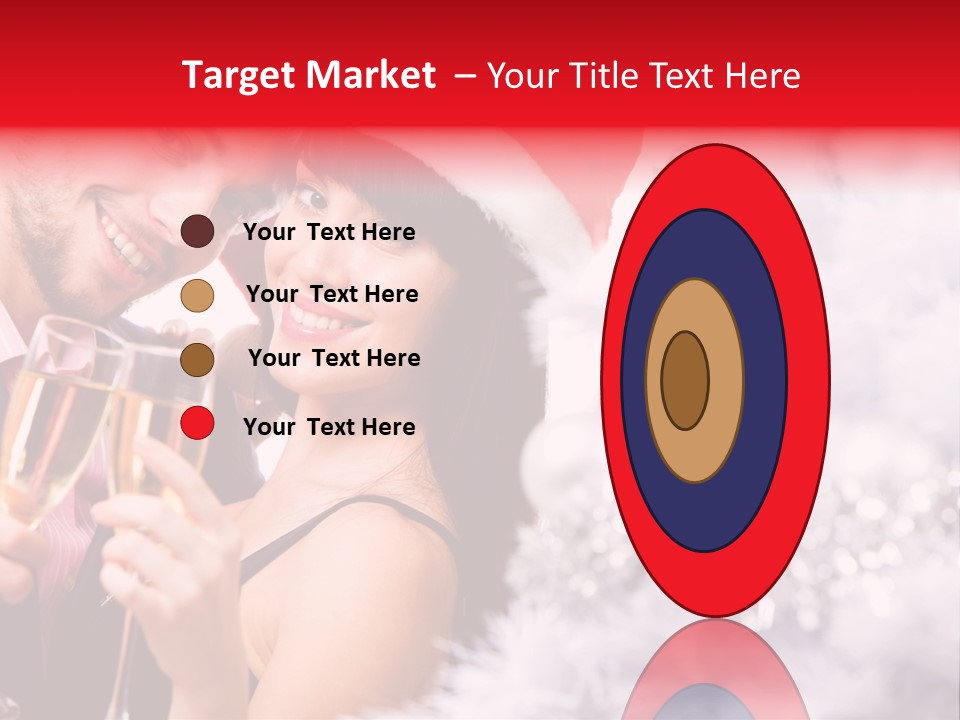 Christmas Sparkling Wife PowerPoint Template