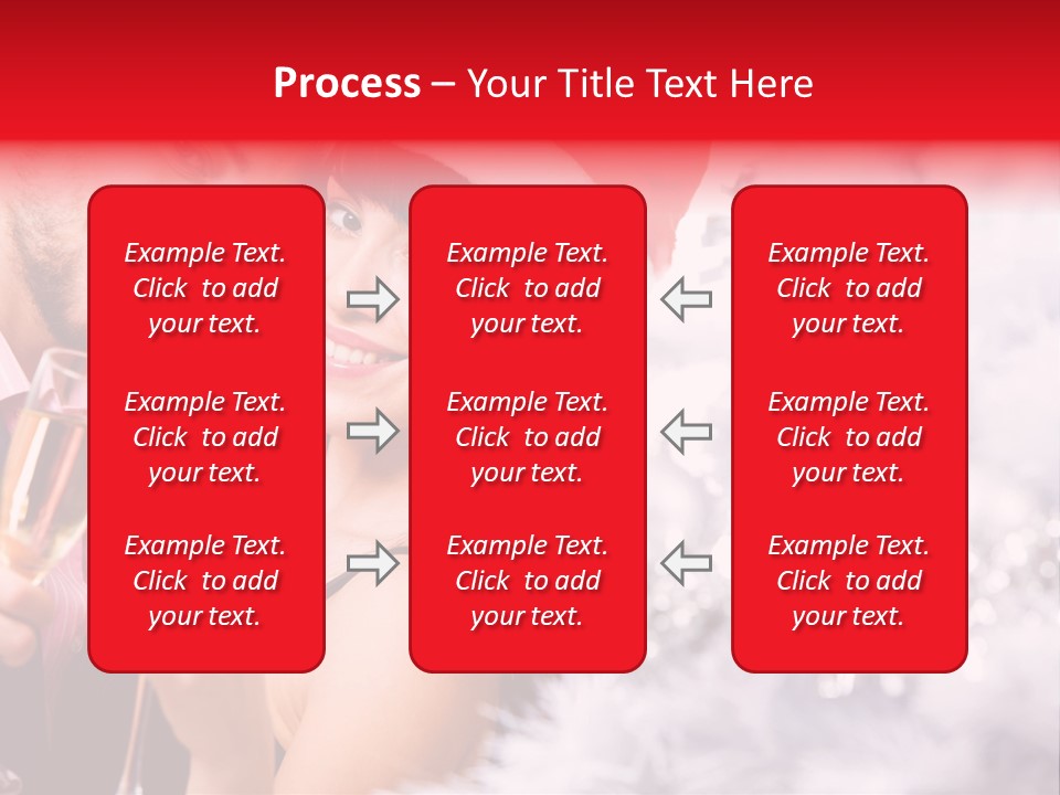Christmas Sparkling Wife PowerPoint Template