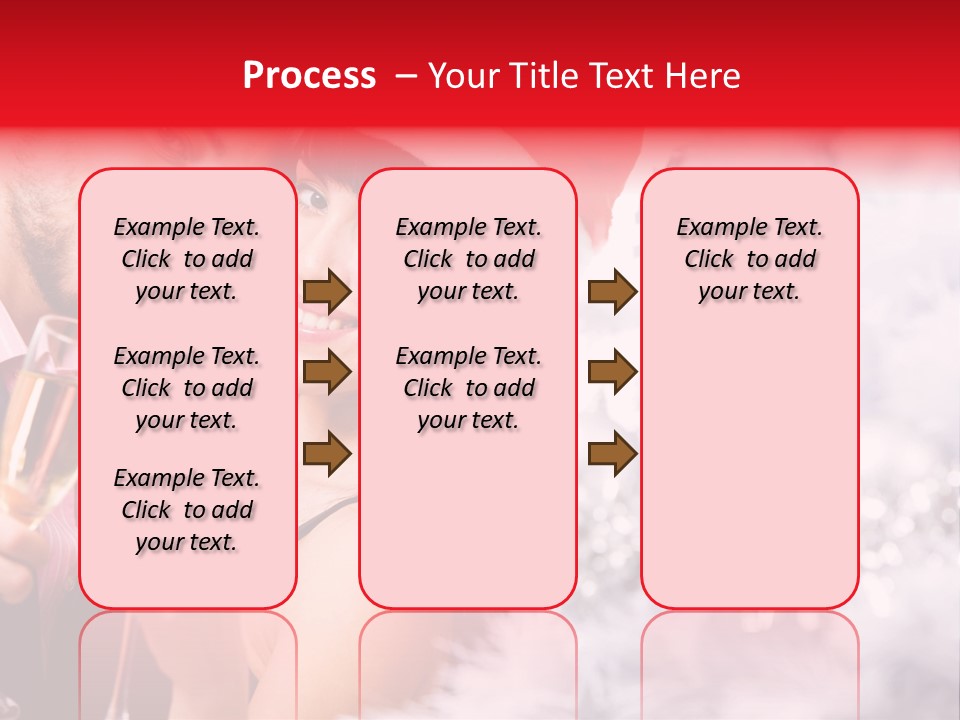 Christmas Sparkling Wife PowerPoint Template