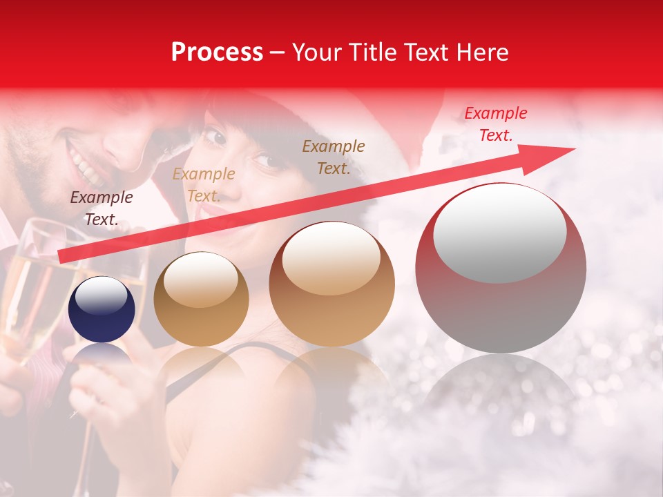 Christmas Sparkling Wife PowerPoint Template