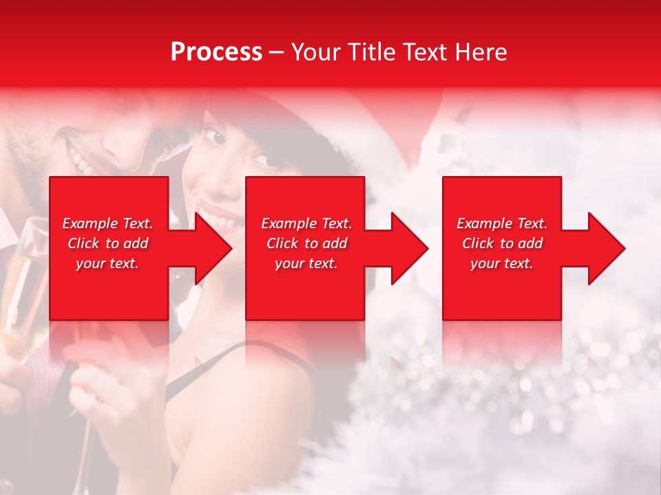 Christmas Sparkling Wife PowerPoint Template