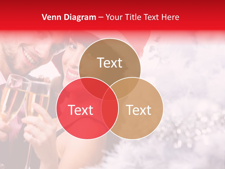 Christmas Sparkling Wife PowerPoint Template