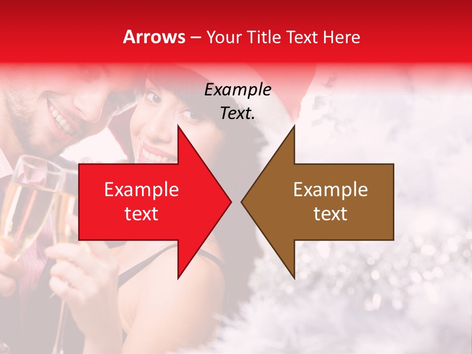 Christmas Sparkling Wife PowerPoint Template