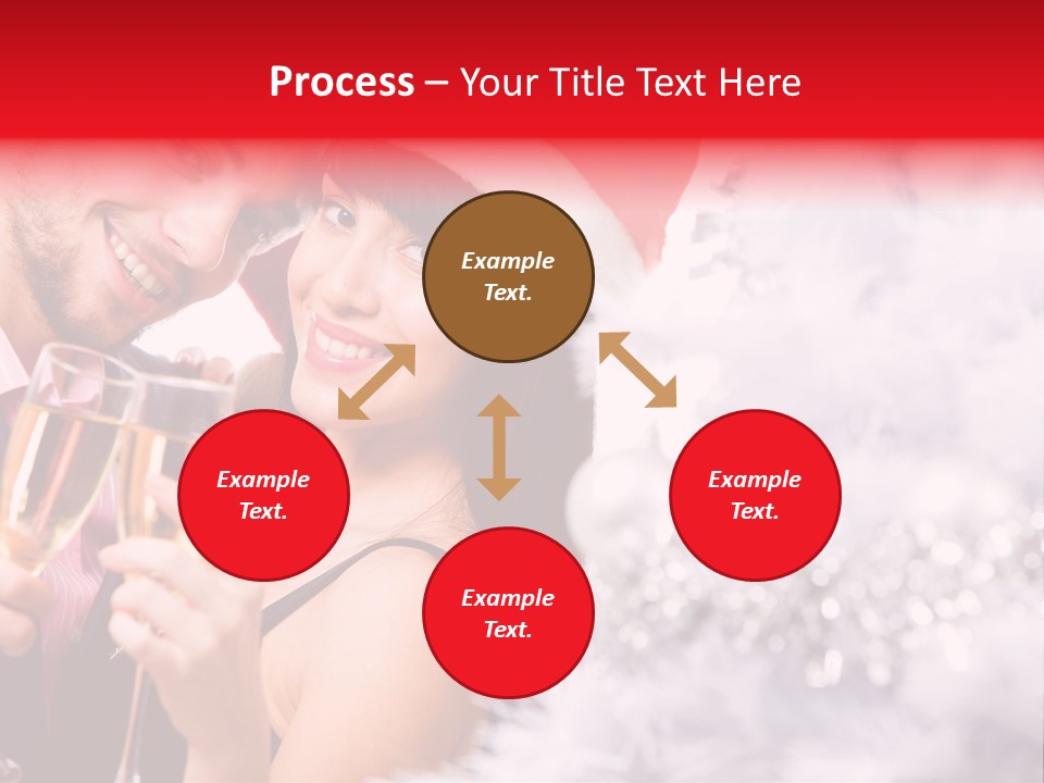 Christmas Sparkling Wife PowerPoint Template