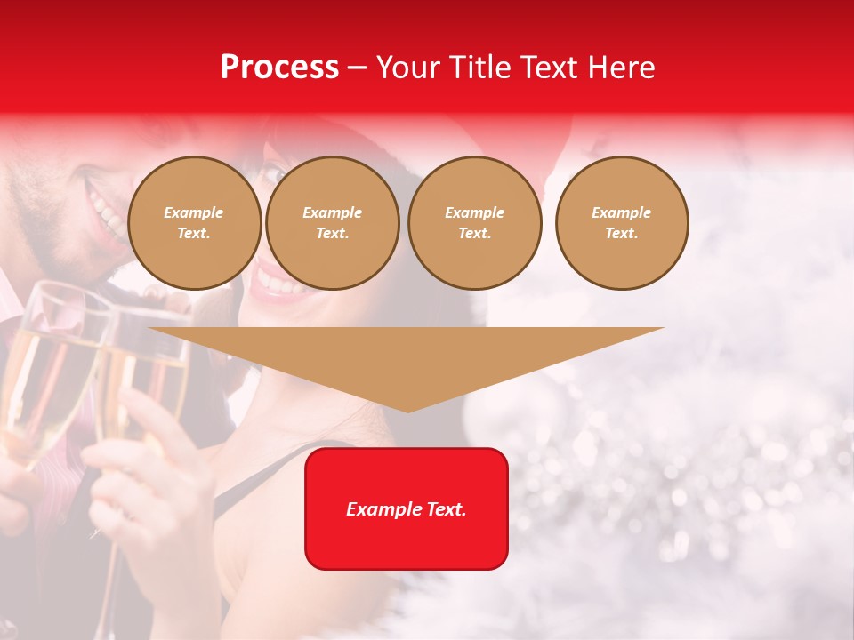 Christmas Sparkling Wife PowerPoint Template