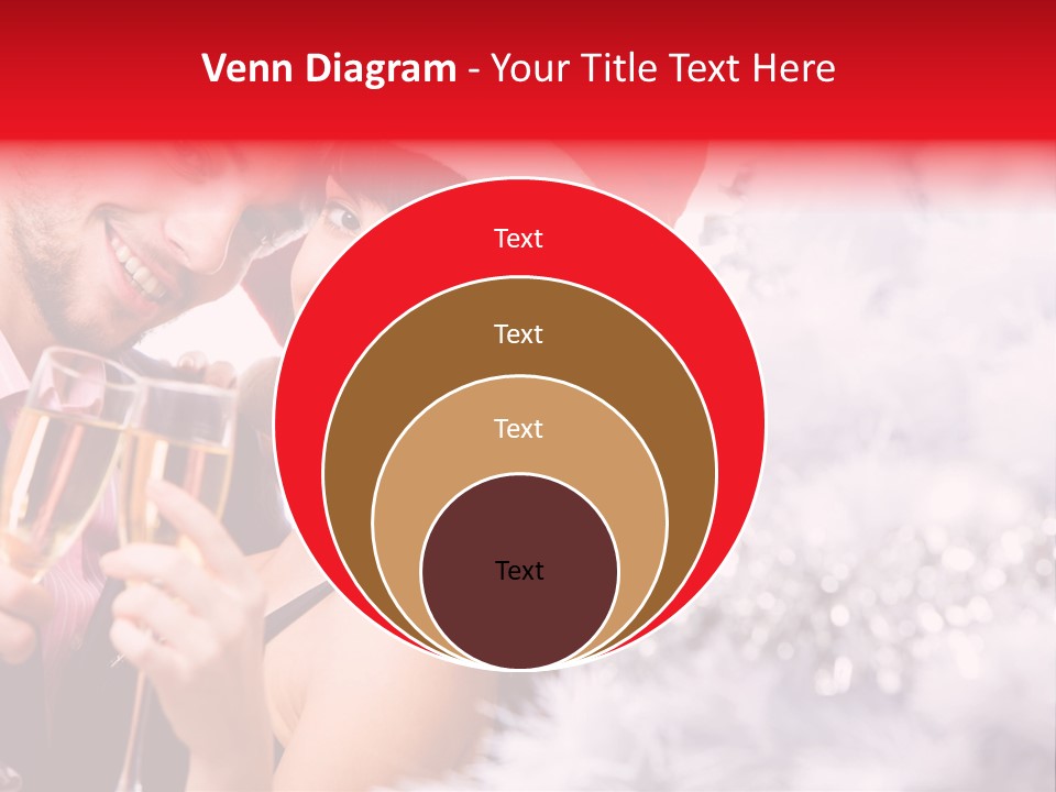 Christmas Sparkling Wife PowerPoint Template