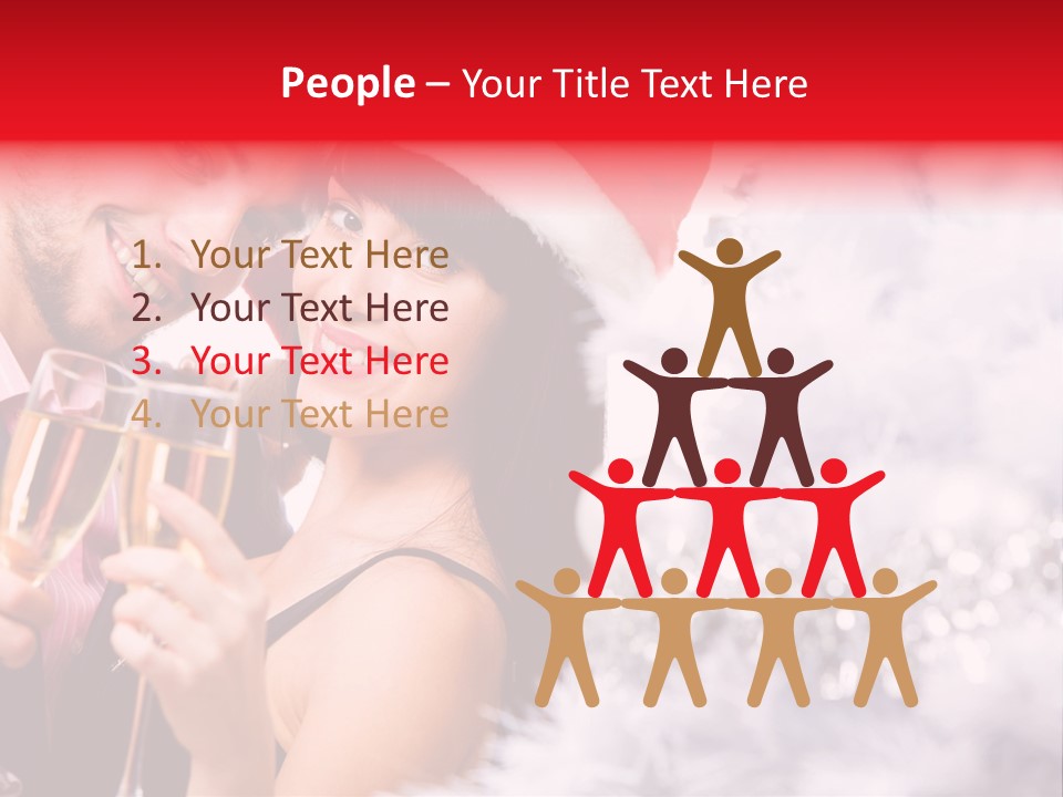 Christmas Sparkling Wife PowerPoint Template