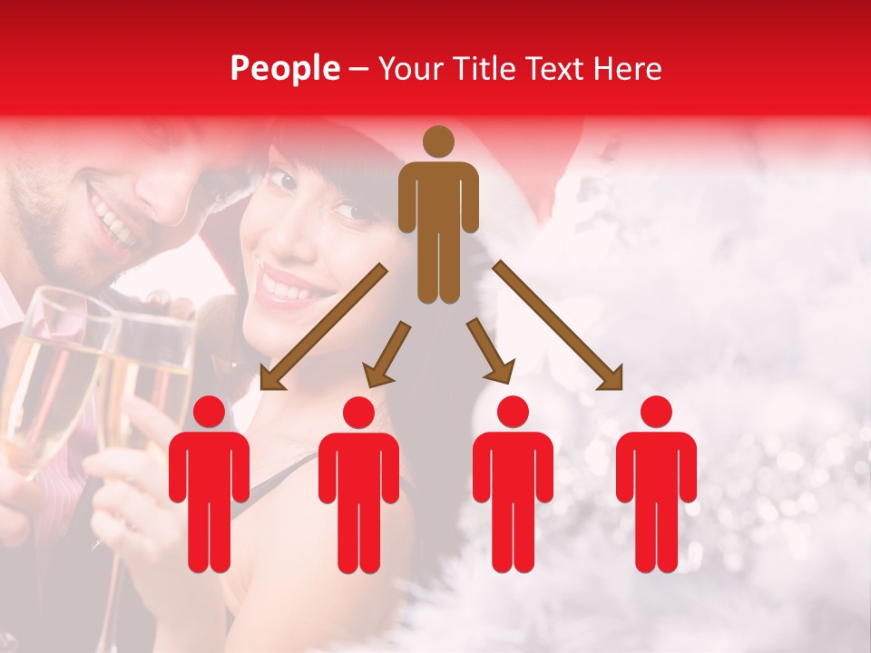 Christmas Sparkling Wife PowerPoint Template