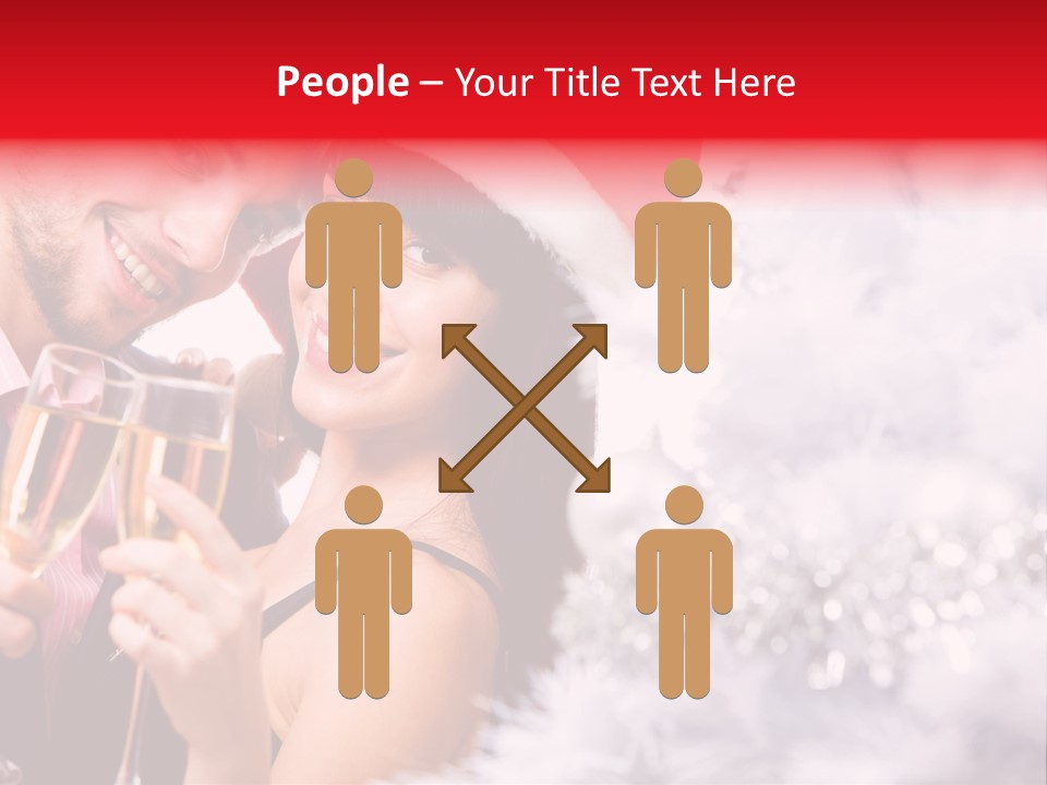 Christmas Sparkling Wife PowerPoint Template