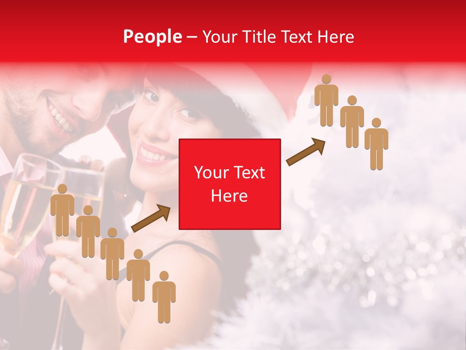 Christmas Sparkling Wife PowerPoint Template