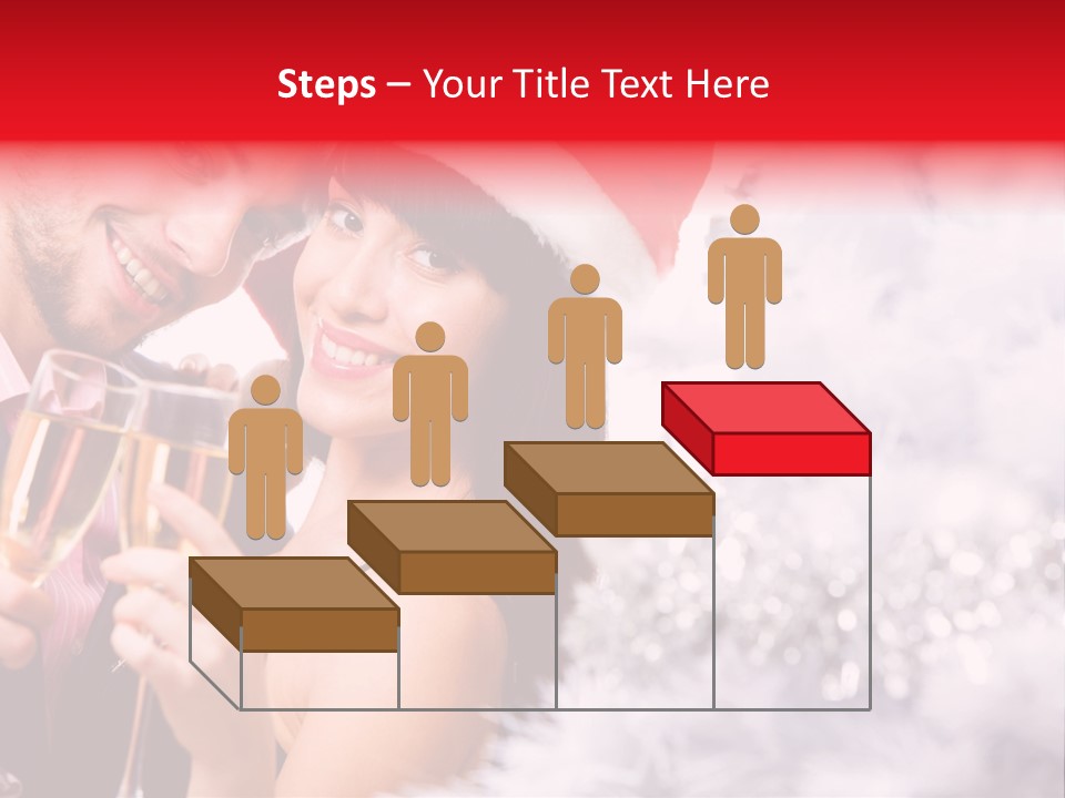 Christmas Sparkling Wife PowerPoint Template