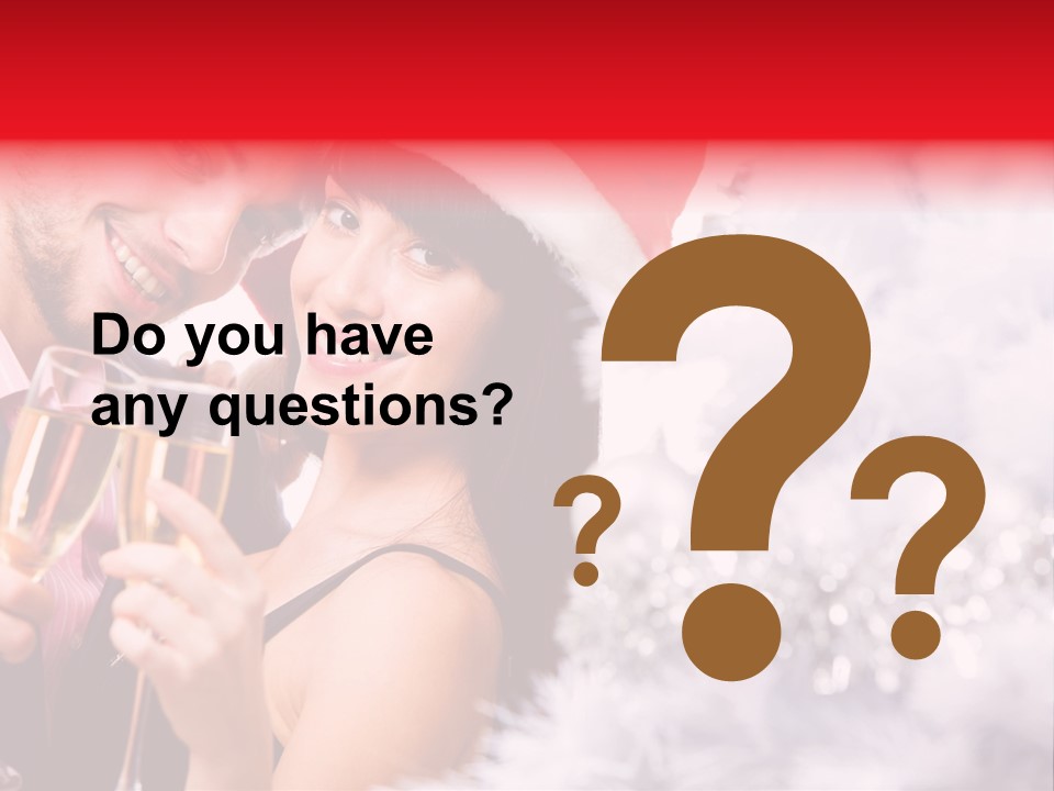 Christmas Sparkling Wife PowerPoint Template