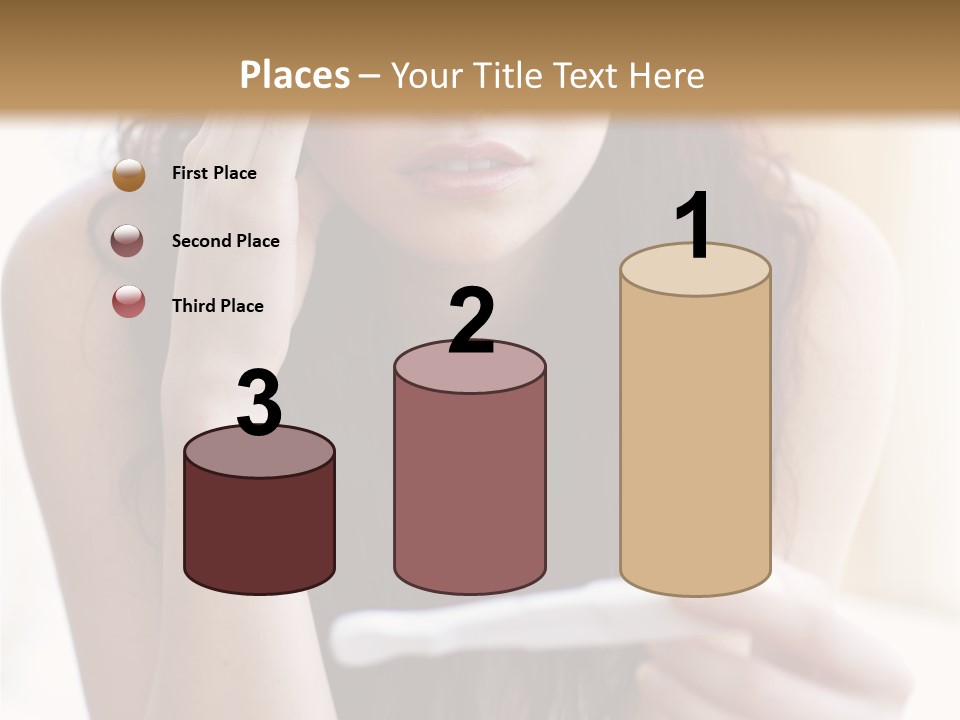 A Woman Sitting On The Floor Looking At Her Cell Phone PowerPoint Template