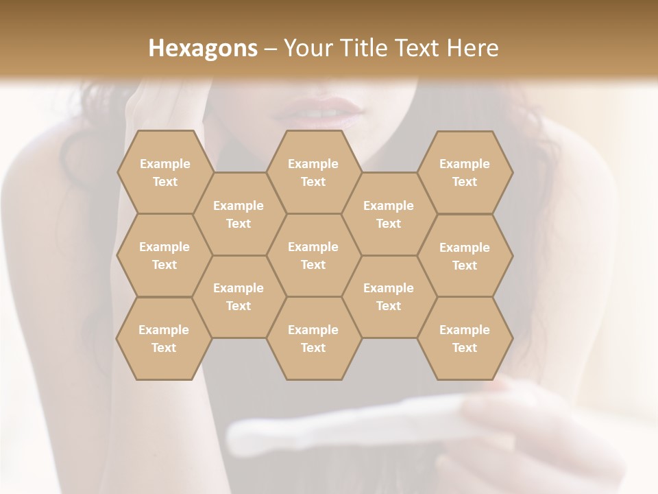 A Woman Sitting On The Floor Looking At Her Cell Phone PowerPoint Template