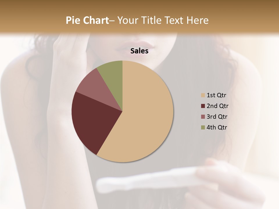 A Woman Sitting On The Floor Looking At Her Cell Phone PowerPoint Template