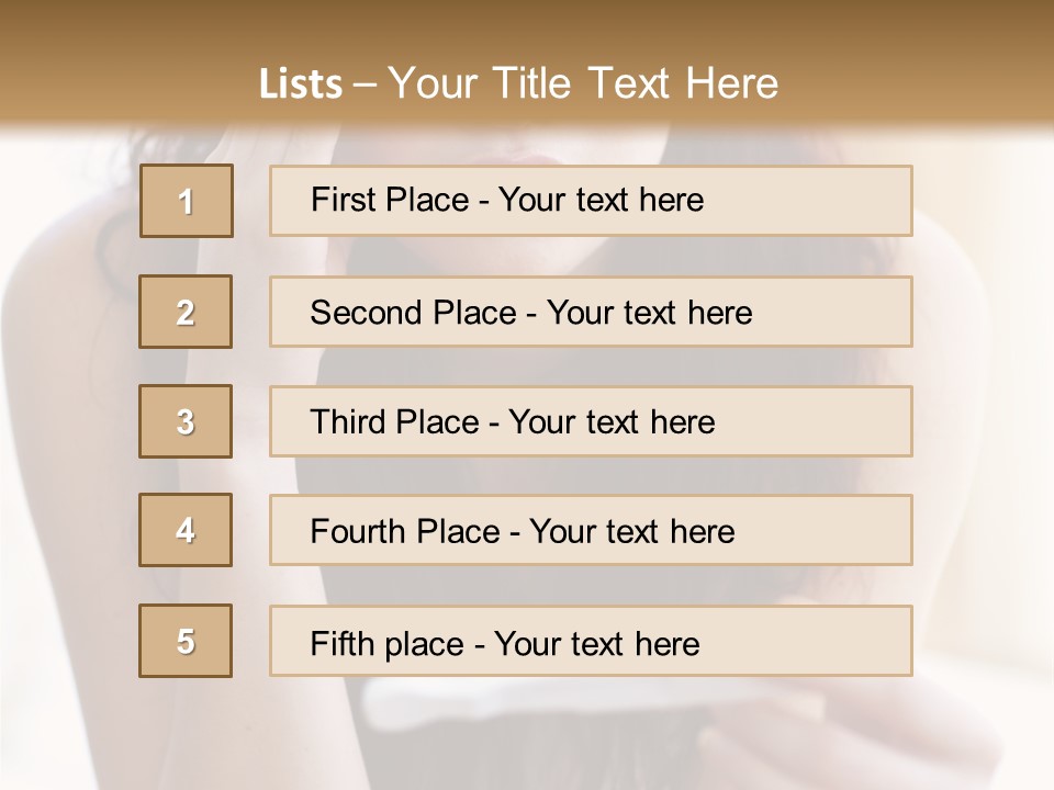A Woman Sitting On The Floor Looking At Her Cell Phone PowerPoint Template