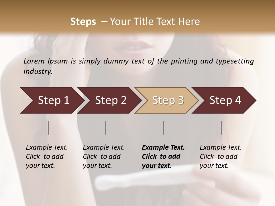 A Woman Sitting On The Floor Looking At Her Cell Phone PowerPoint Template